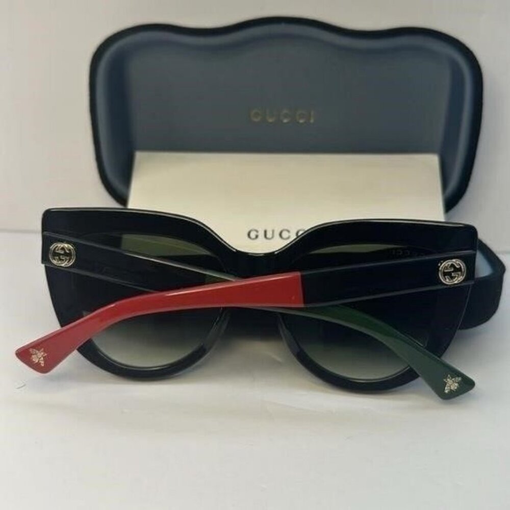 BRAND NEW GUCCI GG0163SN 003 Black Grey Women Sunglasses","description":"AUTHENT - Picture 4 of 12